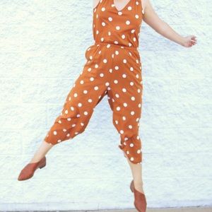 Polka dot jumpsuit!